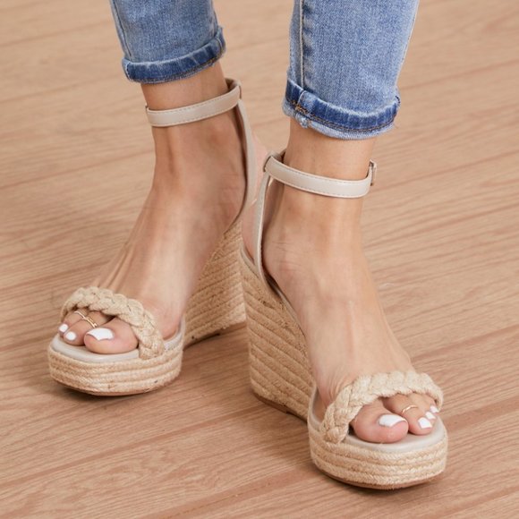 A Classy Chic Boutique Shoes - Main Character Espadrille Wedges